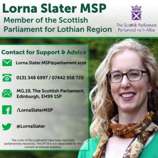 Lorna Slater MSP advert