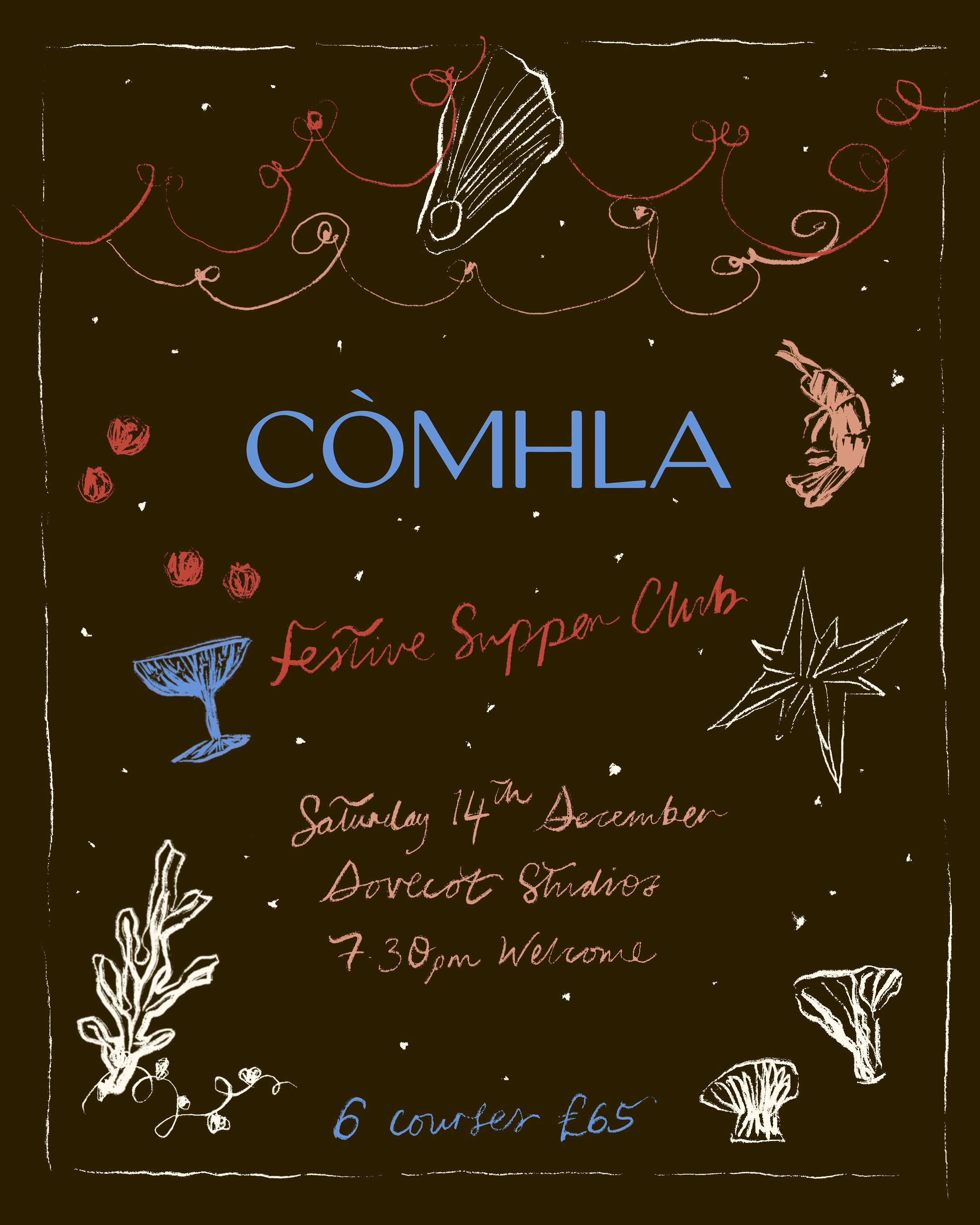 Còmhla festive supper club advert