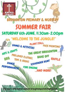 Advert for school summer fair